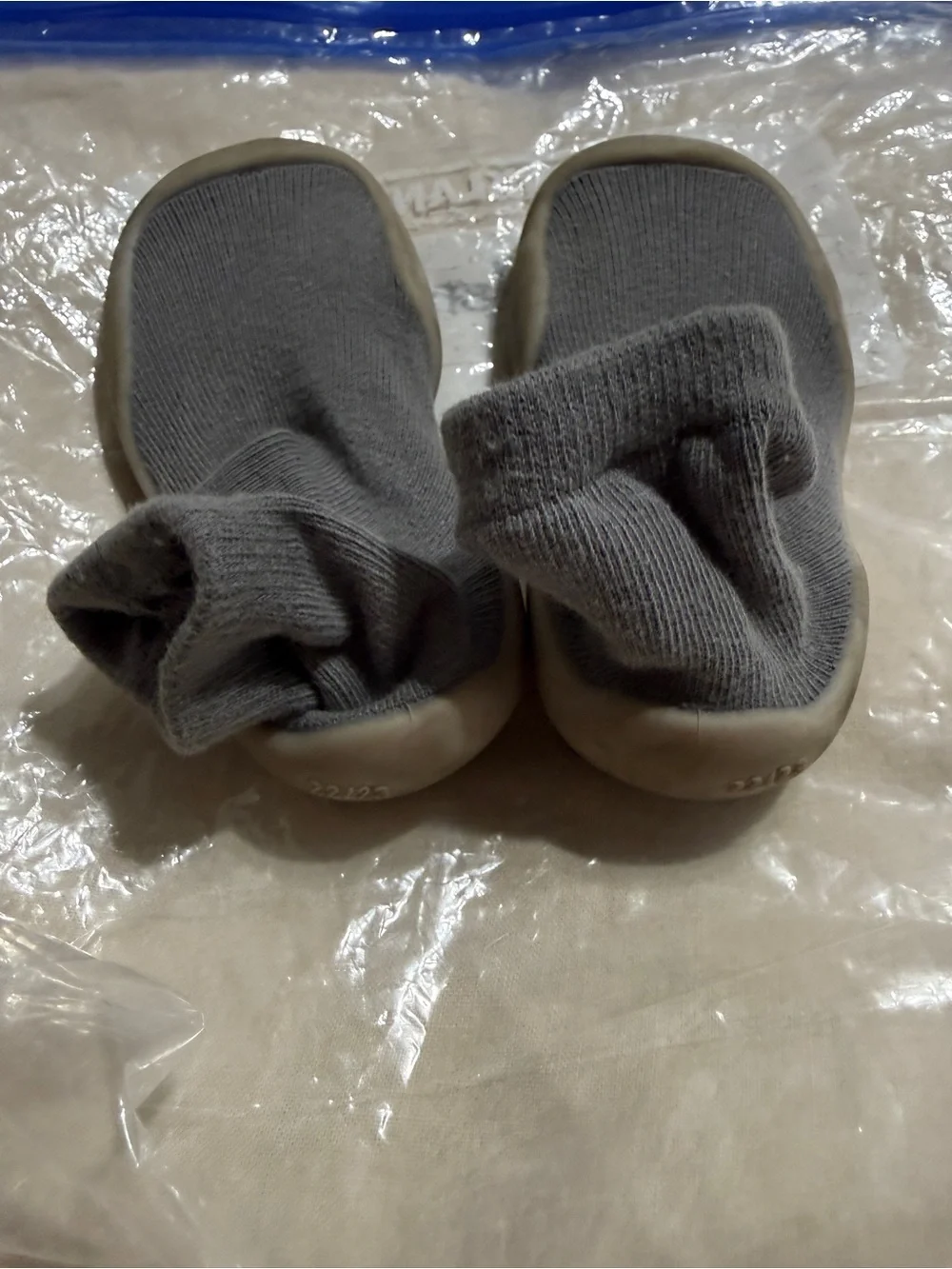 Tiny Explorings Sock Shoes Gray